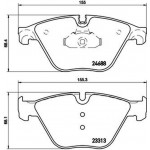 Brembo Σετ τακάκια, Δισκόφρενα - P 06 074