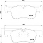 Brembo Σετ τακάκια, Δισκόφρενα - P 06 078