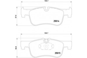 Brembo Σετ τακάκια, Δισκόφρενα - P 06 078