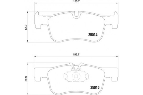 Brembo Σετ τακάκια, Δισκόφρενα - P 06 078