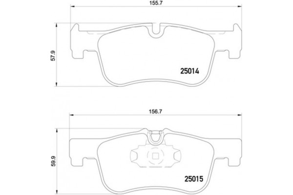 Brembo Σετ τακάκια, Δισκόφρενα - P 06 078