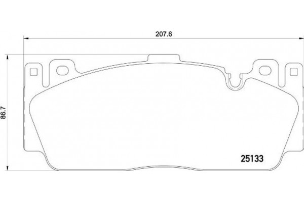 Brembo Σετ τακάκια, Δισκόφρενα - P 06 079