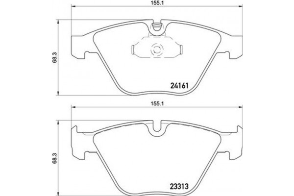 Brembo Σετ τακάκια, Δισκόφρενα - P 06 081