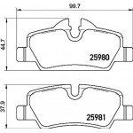 Brembo Σετ τακάκια, Δισκόφρενα - P 06 090