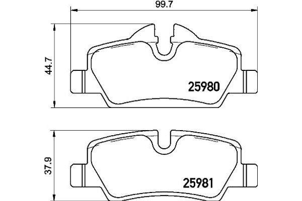 Brembo Σετ τακάκια, Δισκόφρενα - P 06 090