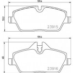 Brembo Σετ τακάκια, Δισκόφρενα - P 06 091