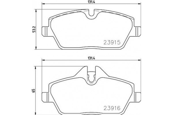 Brembo Σετ τακάκια, Δισκόφρενα - P 06 091