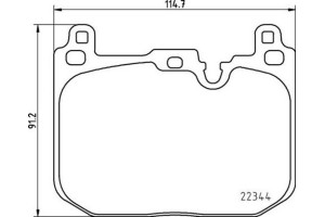 Brembo Σετ τακάκια, Δισκόφρενα - P 06 097