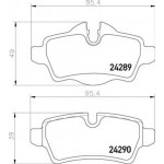 Brembo Σετ τακάκια, Δισκόφρενα - P 06 103