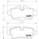 Brembo Σετ τακάκια, Δισκόφρενα - P 06 103