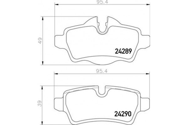 Brembo Σετ τακάκια, Δισκόφρενα - P 06 103