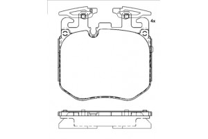 Brembo Σετ τακάκια, Δισκόφρενα - P 06 106