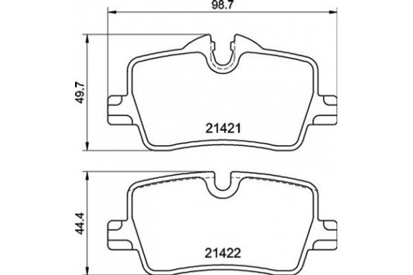 Brembo Σετ τακάκια, Δισκόφρενα - P 06 113