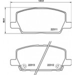 Brembo Σετ τακάκια, Δισκόφρενα - P 07 012