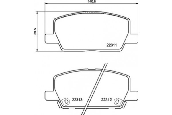 Brembo Σετ τακάκια, Δισκόφρενα - P 07 012