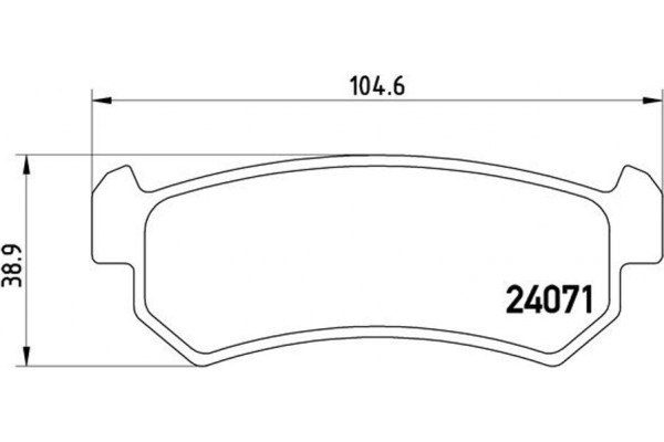 Brembo Σετ τακάκια, Δισκόφρενα - P 10 001