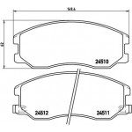 Brembo Σετ τακάκια, Δισκόφρενα - P 10 003