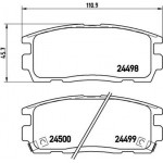 Brembo Σετ τακάκια, Δισκόφρενα - P 10 004