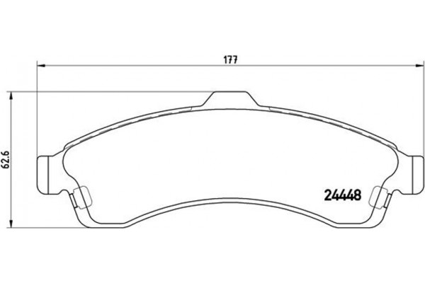 Brembo Σετ τακάκια, Δισκόφρενα - P 10 009