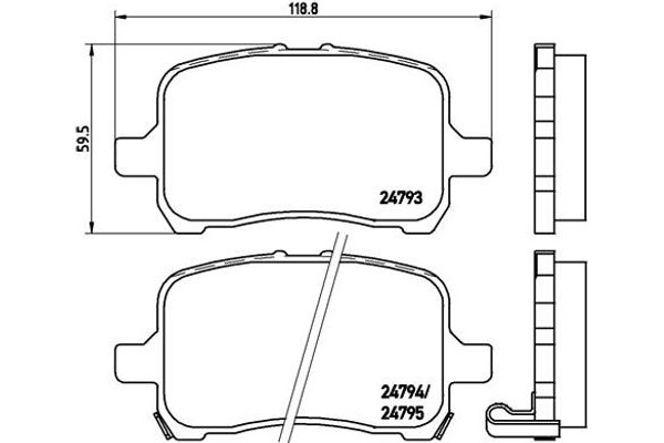 Brembo Σετ τακάκια, Δισκόφρενα - P 10 015