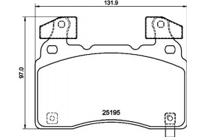 Brembo Σετ τακάκια, Δισκόφρενα - P 10 064
