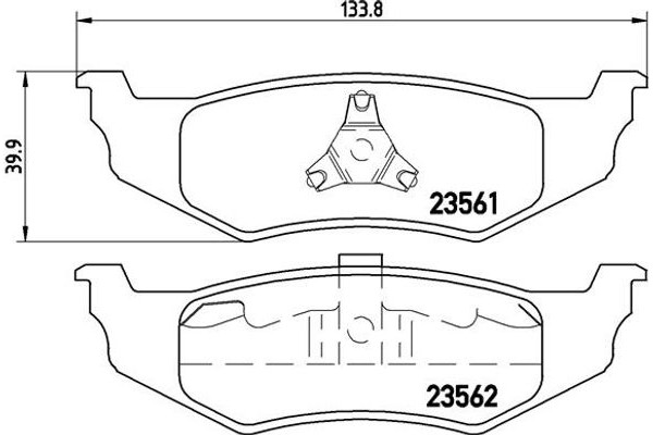 Brembo Σετ τακάκια, Δισκόφρενα - P 11 010