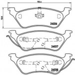 Brembo Σετ τακάκια, Δισκόφρενα - P 11 014