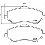 Brembo Σετ τακάκια, Δισκόφρενα - P 11 022