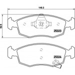 Brembo Σετ τακάκια, Δισκόφρενα - P 11 031