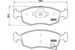 Brembo Σετ τακάκια, Δισκόφρενα - P 11 031