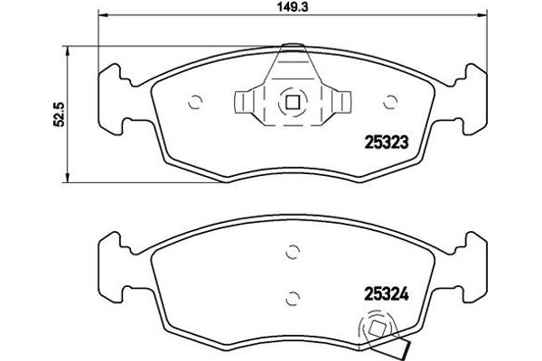 Brembo Σετ τακάκια, Δισκόφρενα - P 11 031