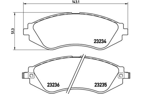 Brembo Σετ τακάκια, Δισκόφρενα - P 15 002