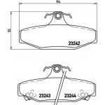 Brembo Σετ τακάκια, Δισκόφρενα - P 15 004