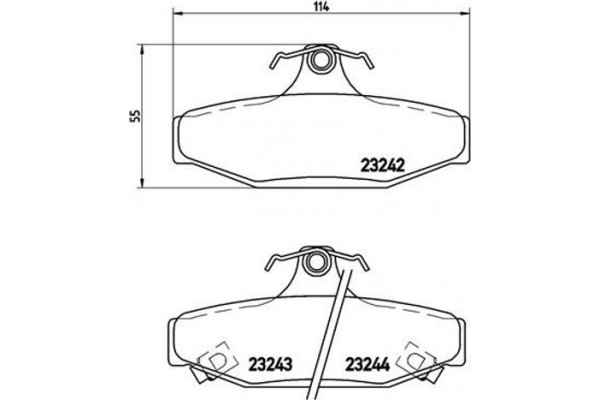 Brembo Σετ τακάκια, Δισκόφρενα - P 15 004