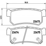 Brembo Σετ τακάκια, Δισκόφρενα - P 15 010