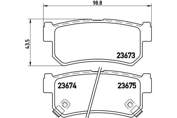 Brembo Σετ τακάκια, Δισκόφρενα - P 15 010