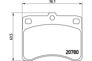 Brembo Σετ τακάκια, Δισκόφρενα - P 16 003
