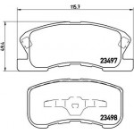 Brembo Σετ τακάκια, Δισκόφρενα - P 16 008