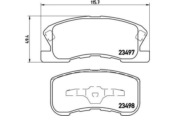 Brembo Σετ τακάκια, Δισκόφρενα - P 16 008