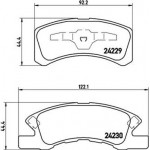 Brembo Σετ τακάκια, Δισκόφρενα - P 16 011