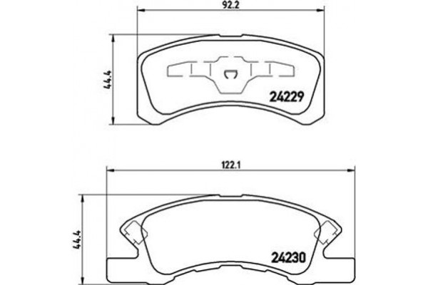 Brembo Σετ τακάκια, Δισκόφρενα - P 16 011