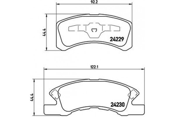 Brembo Σετ τακάκια, Δισκόφρενα - P 16 011 Brembo Σετ τακάκια, Δισκόφρενα - P 16 011