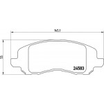 Brembo Σετ τακάκια, Δισκόφρενα - P 18 001