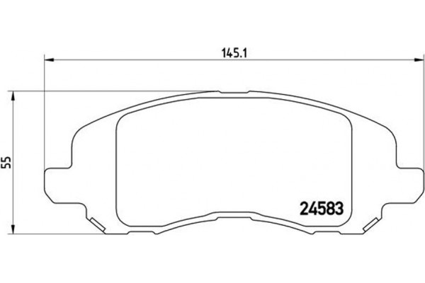 Brembo Σετ τακάκια, Δισκόφρενα - P 18 001