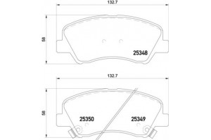 Brembo Σετ τακάκια, Δισκόφρενα - P 18 025