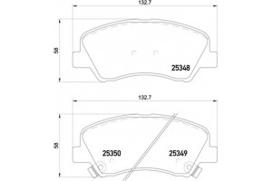 Brembo Σετ τακάκια, Δισκόφρενα - P 18 025