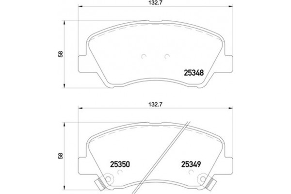 Brembo Σετ τακάκια, Δισκόφρενα - P 18 025 Brembo Σετ τακάκια, Δισκόφρενα - P 18 025