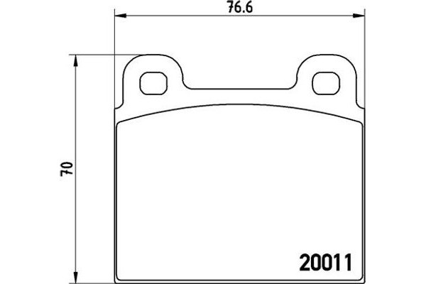 Brembo Σετ τακάκια, Δισκόφρενα - P 23 001