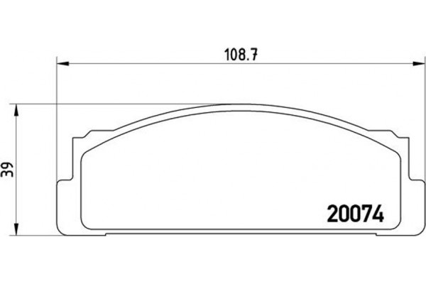 Brembo Σετ τακάκια, Δισκόφρενα - P 23 002