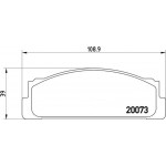 Brembo Σετ τακάκια, Δισκόφρενα - P 23 003